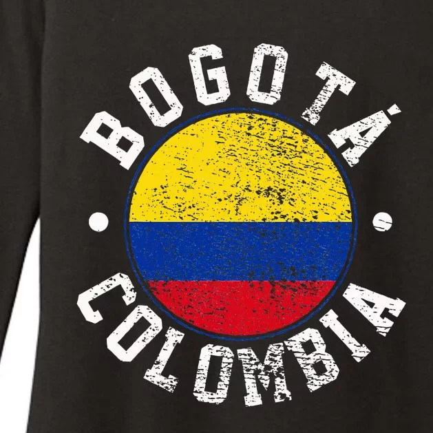 Bogota Colombia Womens CVC Long Sleeve Shirt