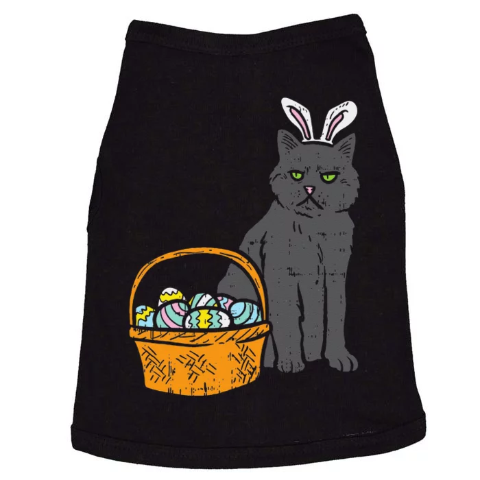 Black Cat Bunny Ears Eggs Basket Easter Pet Lover Gift Doggie Tank