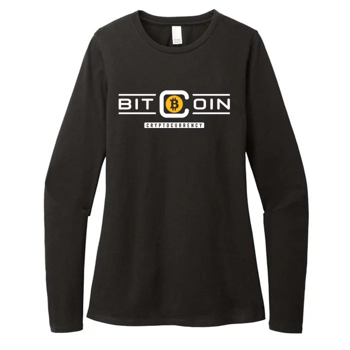 Bitcoin Cryptocurrency Womens CVC Long Sleeve Shirt