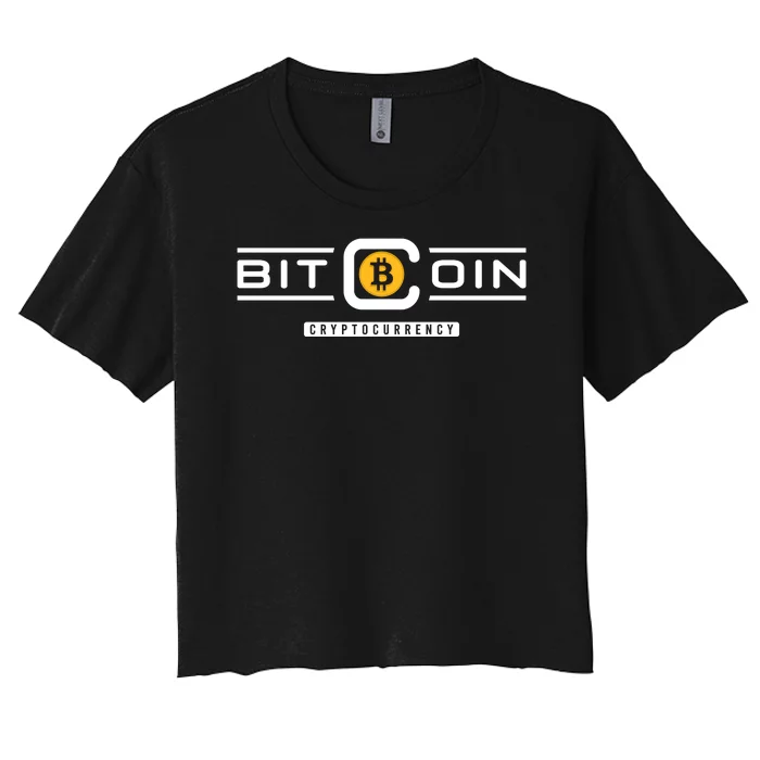 Bitcoin Cryptocurrency Women's Crop Top Tee