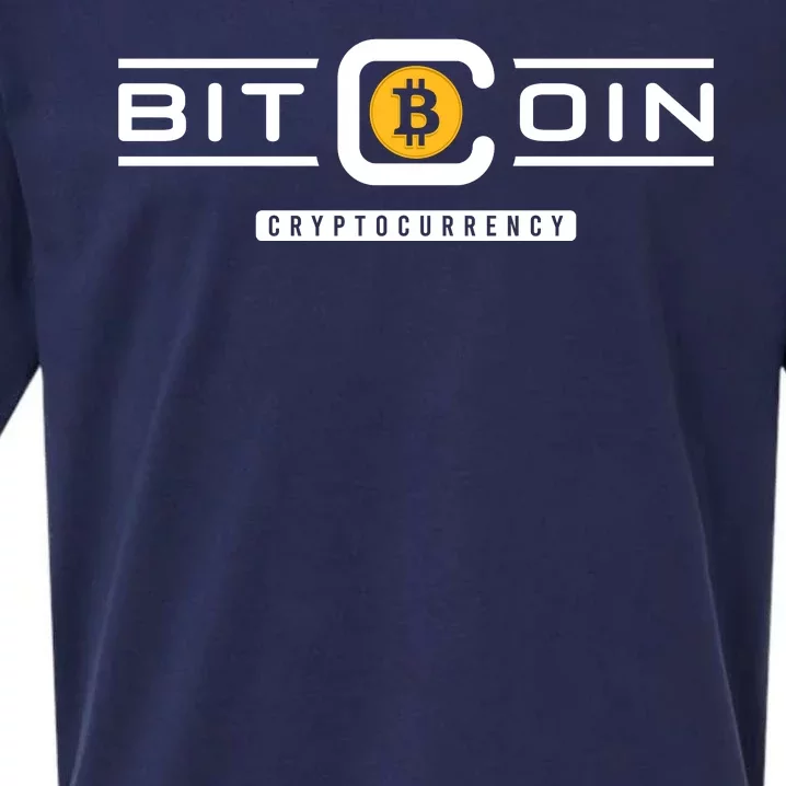 Bitcoin Cryptocurrency Sueded Cloud Jersey T-Shirt