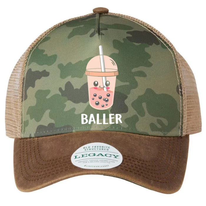 Baller Cat Boba Tea Bubble Tea Anime Kawaii Neko Strawberry Graphic Legacy Tie Dye Trucker Hat