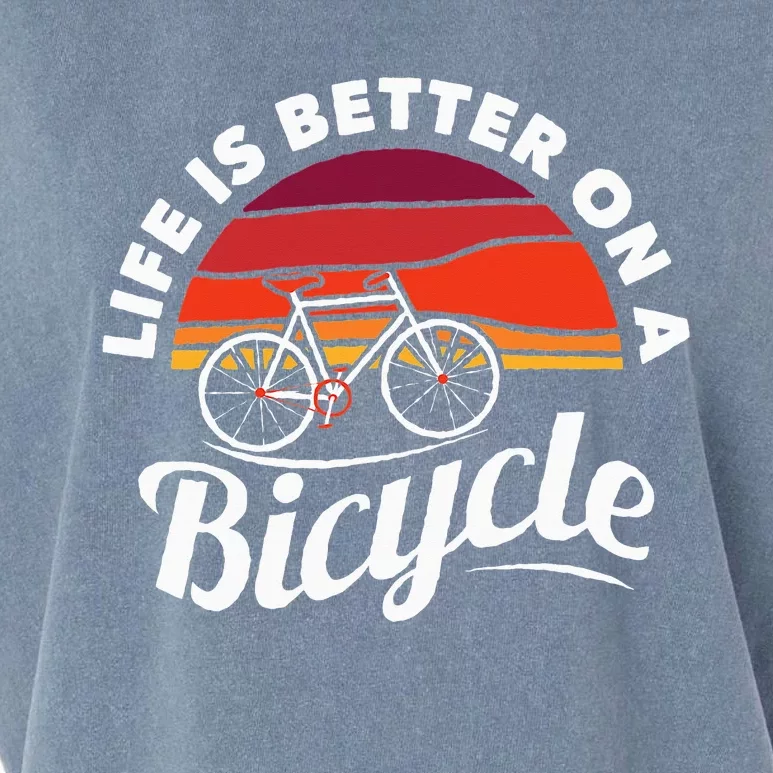 Bike Cycling Biking Cyclist Retro Theme Bicycle Quote Saying Garment-Dyed Women's Muscle Tee