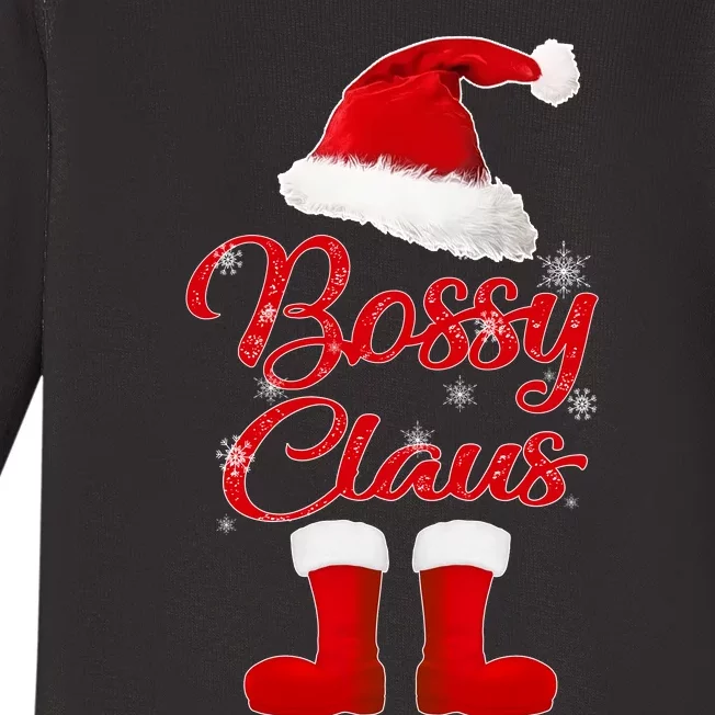 Bossy Claus Baby Long Sleeve Bodysuit