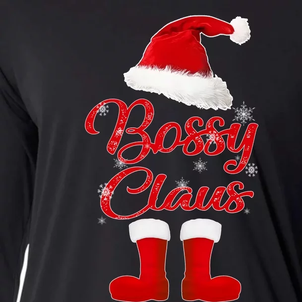 Bossy Claus Cooling Performance Long Sleeve Crew