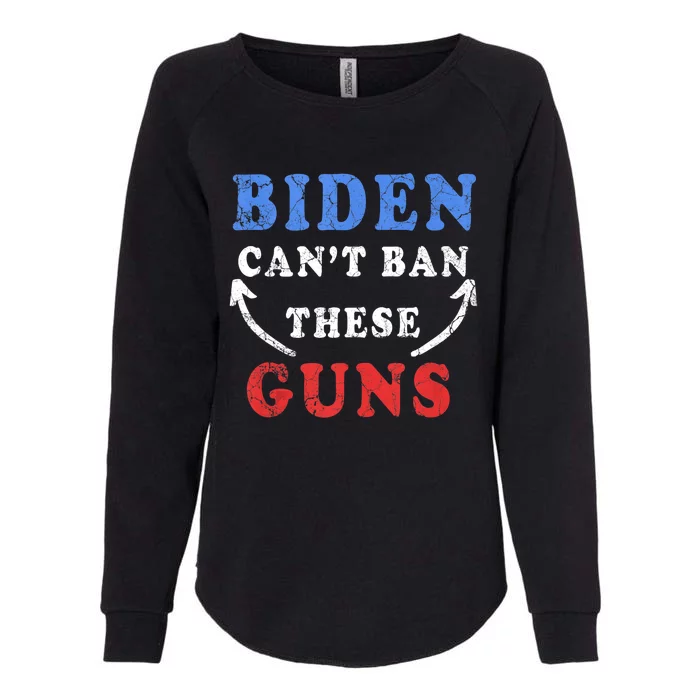 Biden CanT Ban These Guns Gym Workout Funny Weightlifting Womens California Wash Sweatshirt