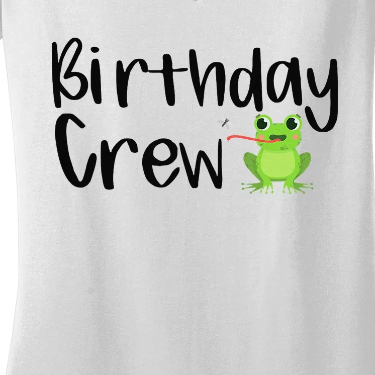 Birthday Crew Women's V-Neck T-Shirt