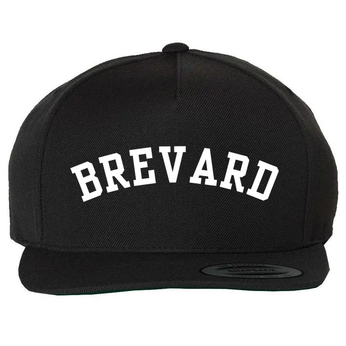 Brevard College Wool Snapback Cap