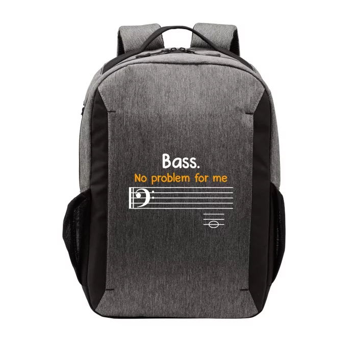 Bass clef bass is not a problem for me music notes Vector Backpack