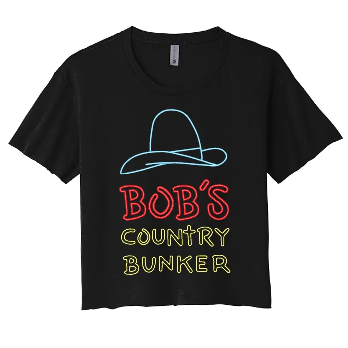 BobS Country Bunker Women's Crop Top Tee