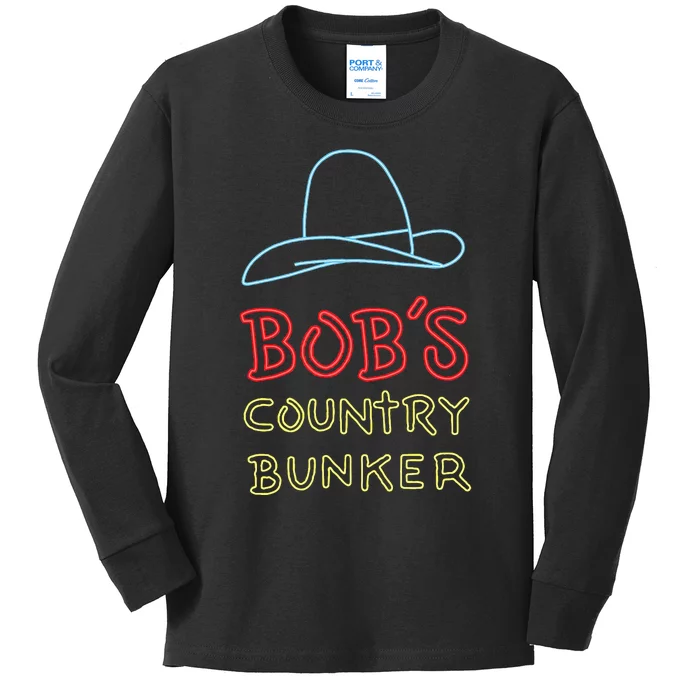 BobS Country Bunker Kids Long Sleeve Shirt