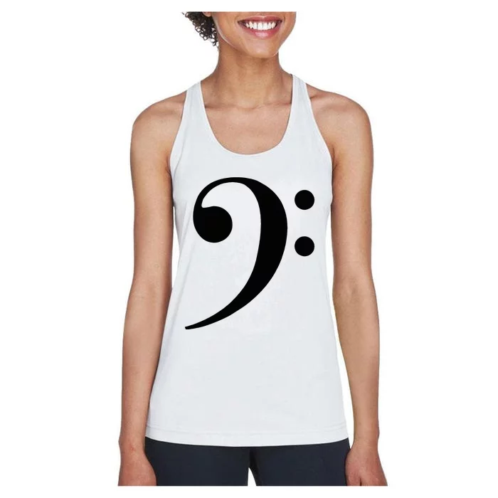 Bass Clef Women's Racerback Tank