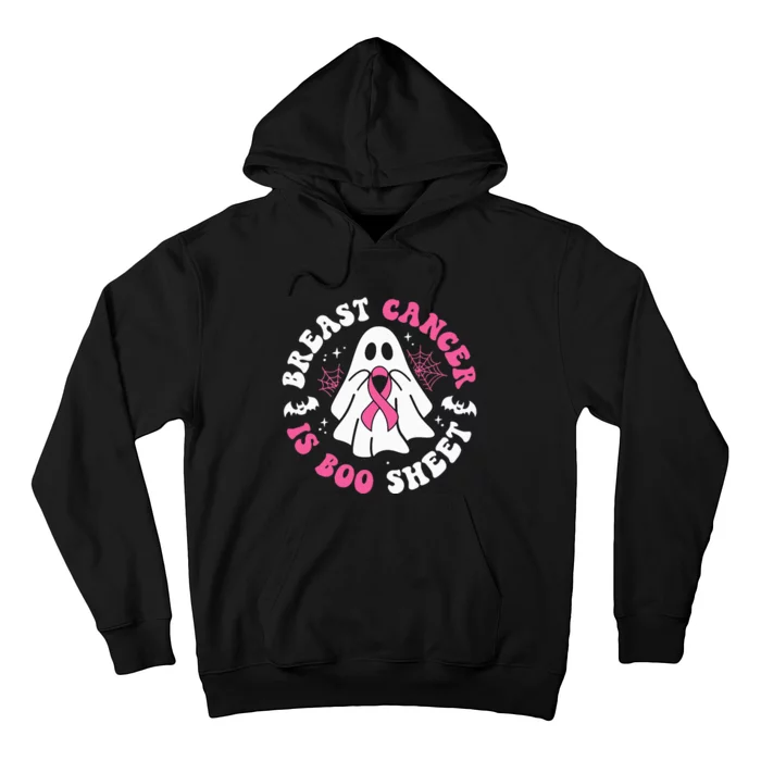 Breast Cancer Boo Ghost Halloween Breast Cancer Awareness Hoodie