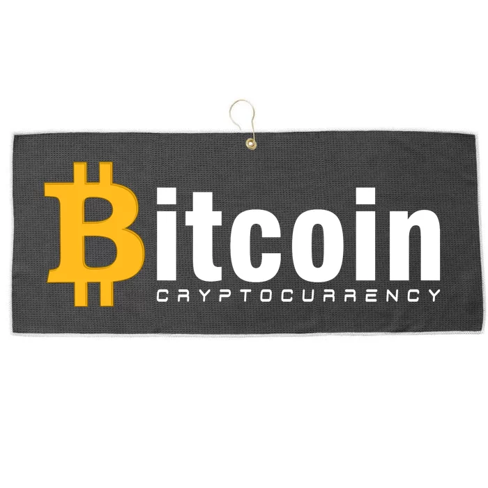 Bitcoin Cryptocurrency Large Microfiber Waffle Golf Towel