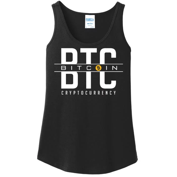 Bitcoin Cryptocurrency Ladies Essential Tank