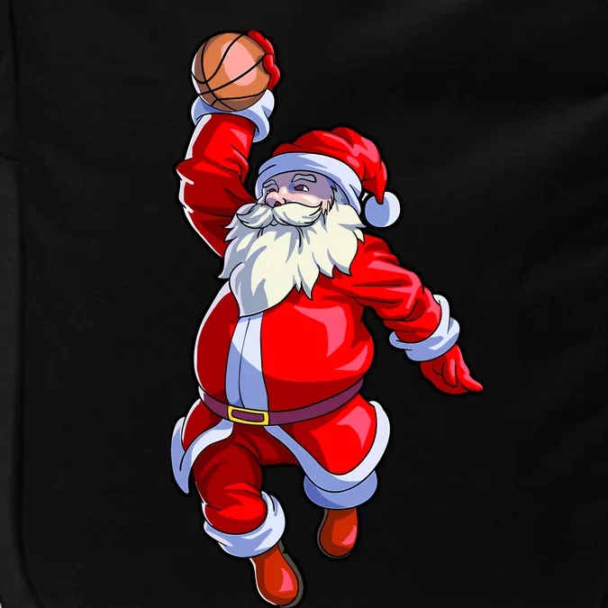 Basketball Christmas Boy Basketball Santa Claus Impact Tech Backpack