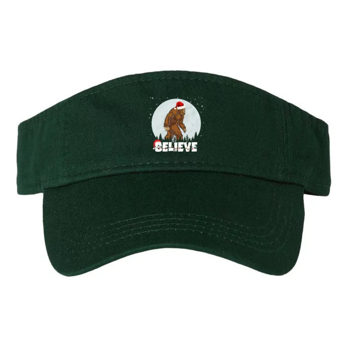 Believe Christmas Bigfoot Holiday Valucap Bio-Washed Visor