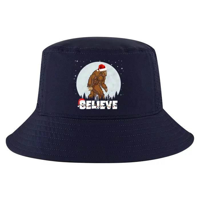 Believe Christmas Bigfoot Holiday Cool Comfort Performance Bucket Hat