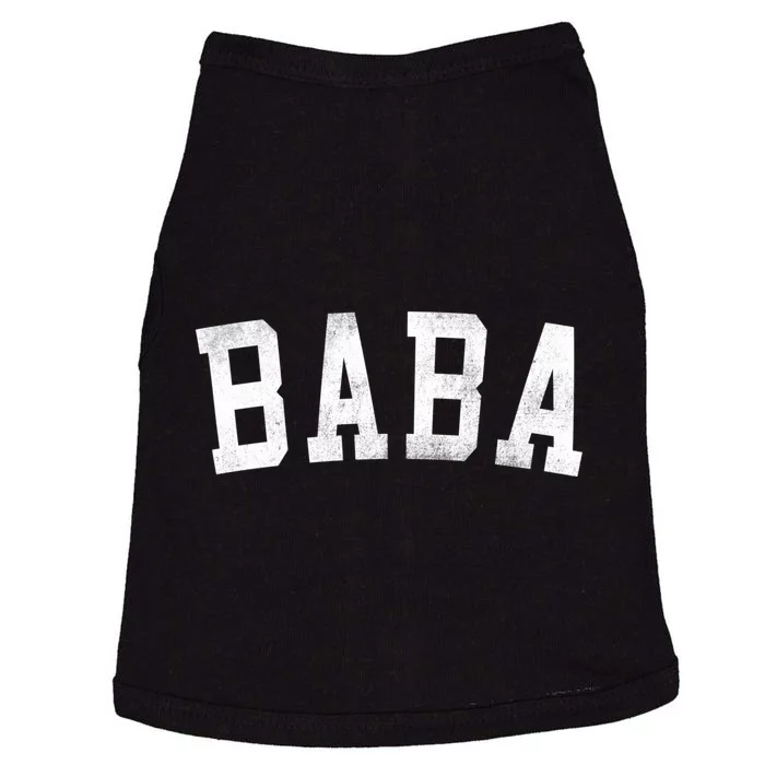 Baba Classic Bold Font FatherS Day Baba Doggie Tank