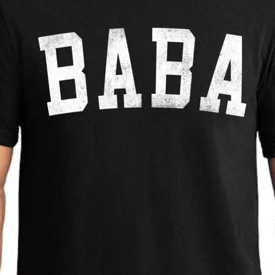 Baba Classic Bold Font FatherS Day Baba Pajama Set