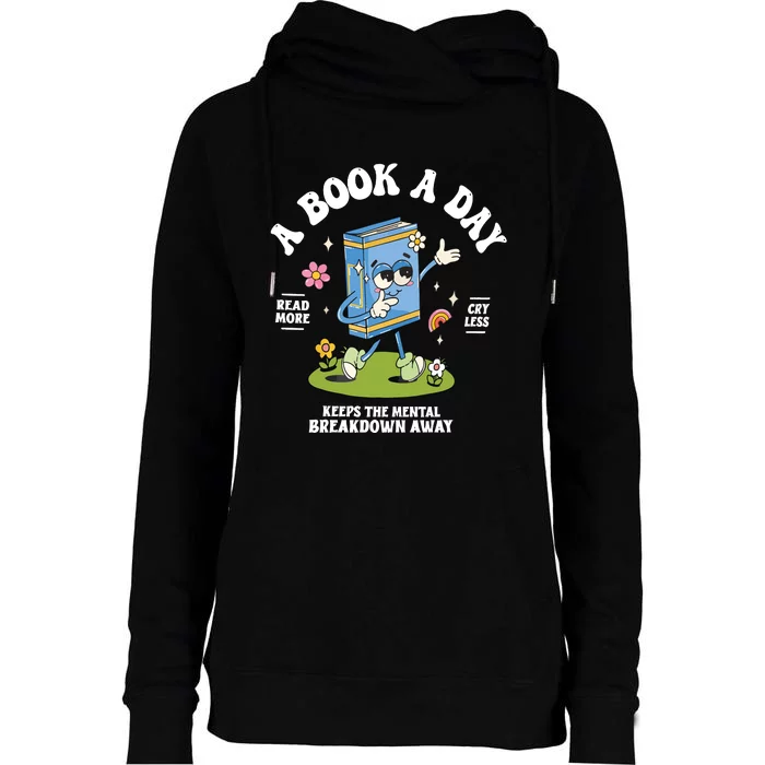 Book Club Book Lover Womens Funnel Neck Pullover Hood