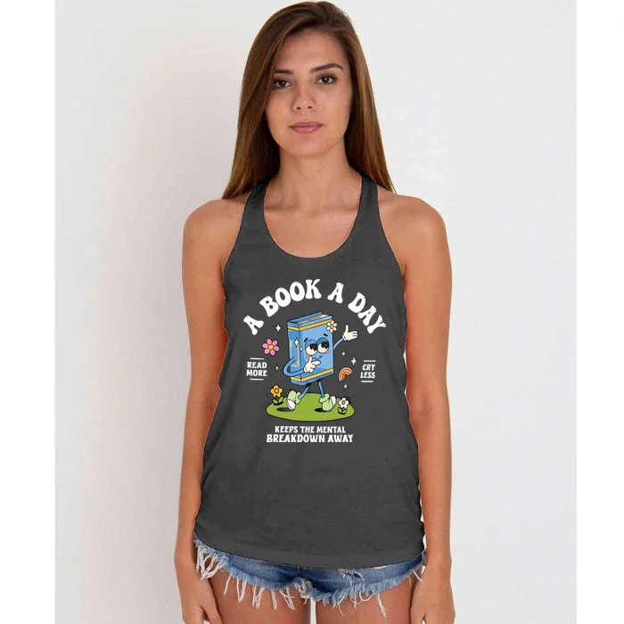 Book Club Book Lover Women's Knotted Racerback Tank