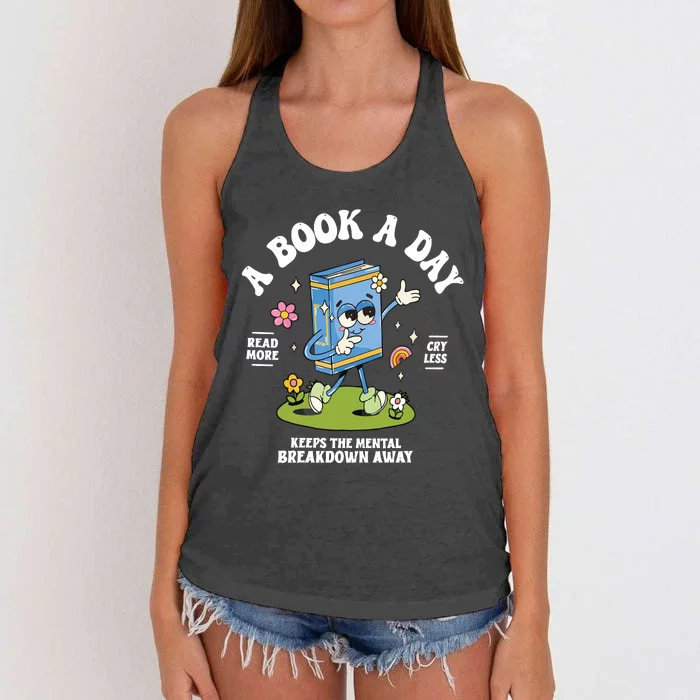 Book Club Book Lover Women's Knotted Racerback Tank