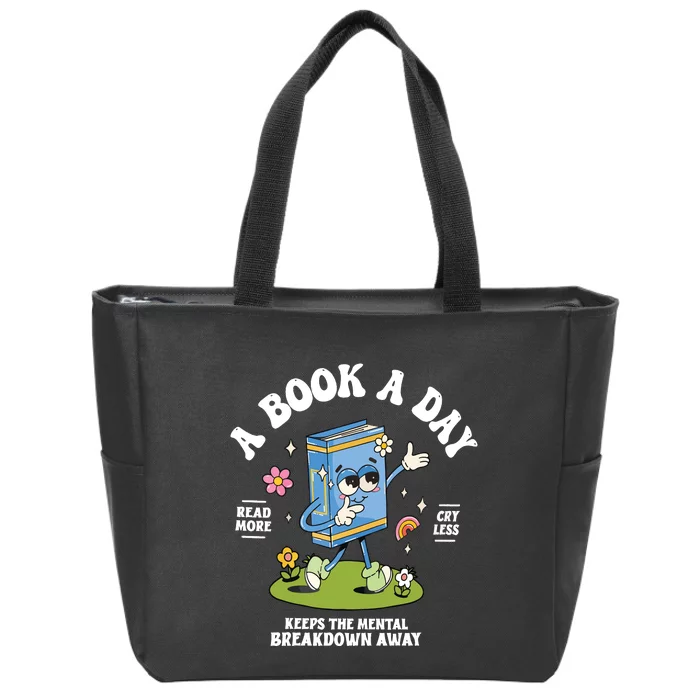 Book Club Book Lover Zip Tote Bag