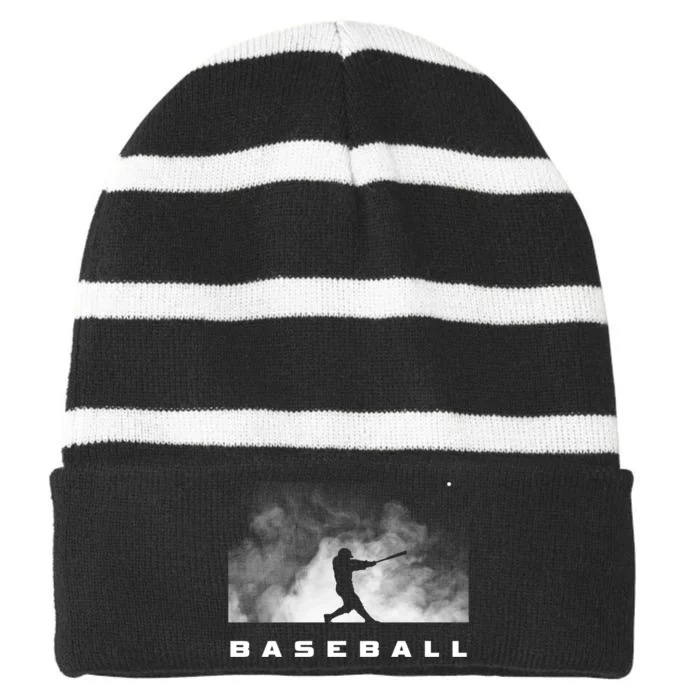 Baseball Clothing Baseball Striped Beanie with Solid Band