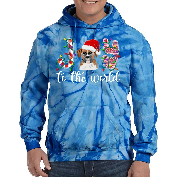 Boxer Christmas Boxer Dog Xmas Party Boxer Meaningful Gift Tie Dye Hoodie