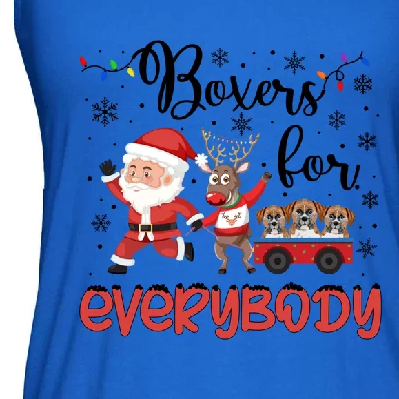 Boxer Christmas Boxers For Everybody Xmas Boxer Dog Great Gift Ladies Essential Flowy Tank