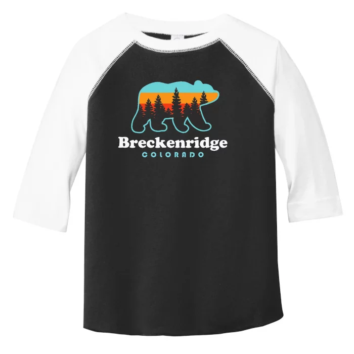 Breckenridge Colorado Bear Mountains Trees Toddler Fine Jersey T-Shirt