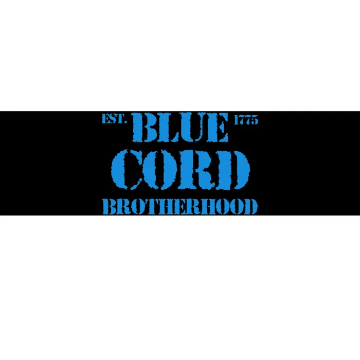 Blue Cord Brotherhood Est. 1775 Infantry Style Bumper Sticker