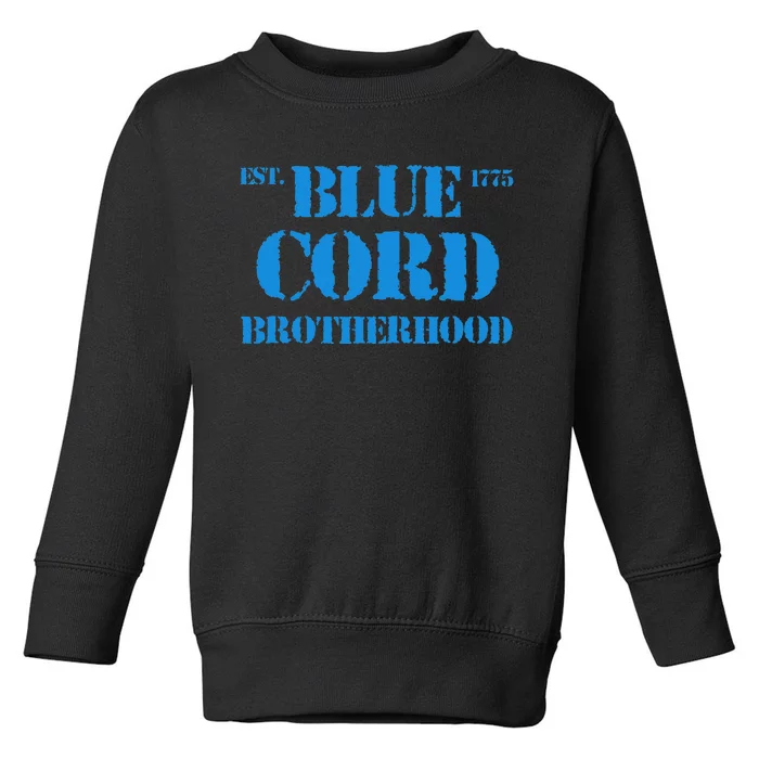 Blue Cord Brotherhood Est. 1775 Infantry Style Toddler Sweatshirt