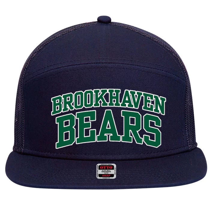 Brookhaven College Bears 7 Panel Mesh Trucker Snapback Hat