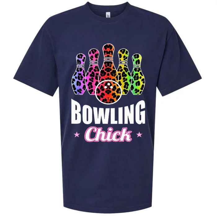 Bowler Chick Bowling Ball Leopard Art Bowling Sueded Cloud Jersey T-Shirt