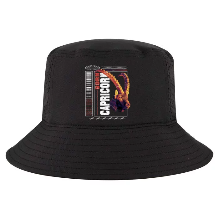 Born Capricorn Cool Comfort Performance Bucket Hat