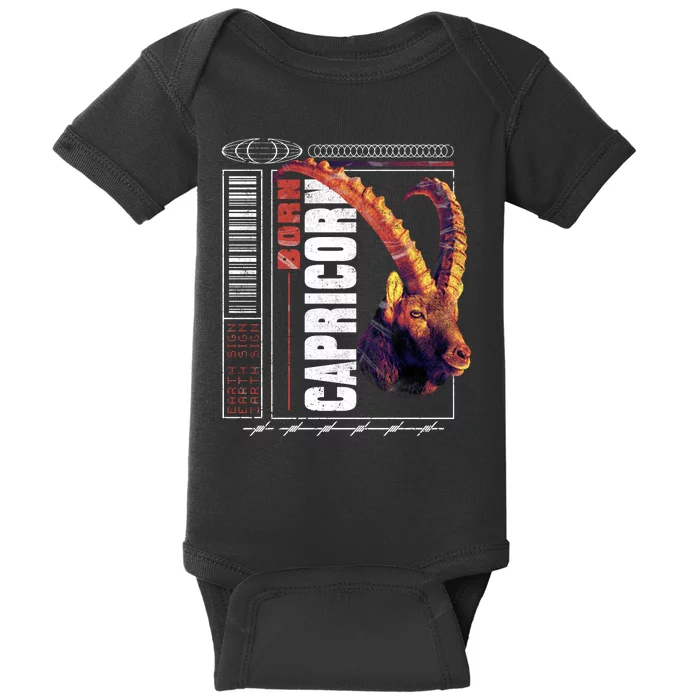 Born Capricorn Baby Bodysuit