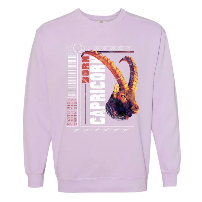 Born Capricorn Garment-Dyed Sweatshirt