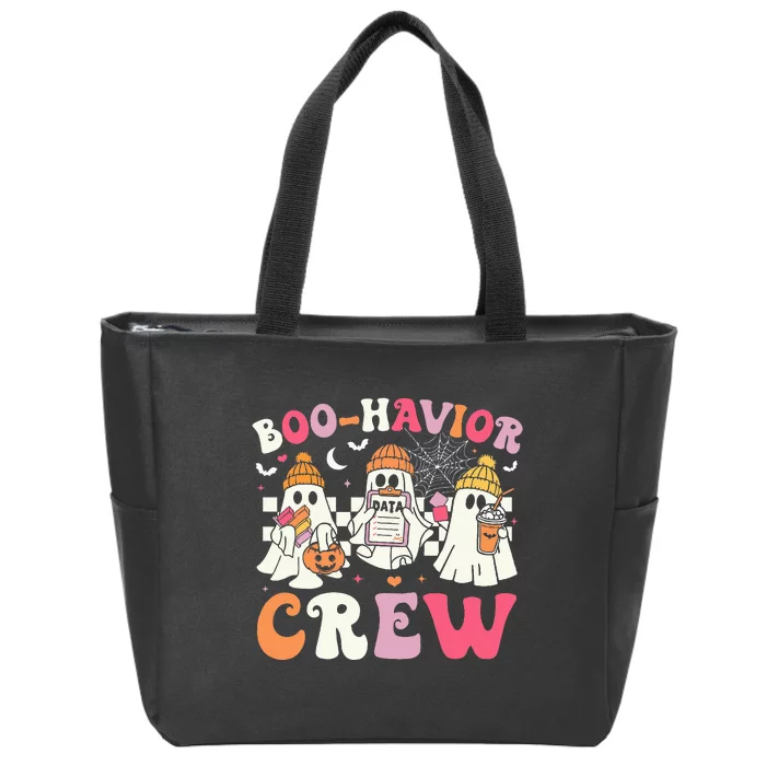 Bohavior Crew Behavior Analyst Halloween Aba Rbt Zip Tote Bag