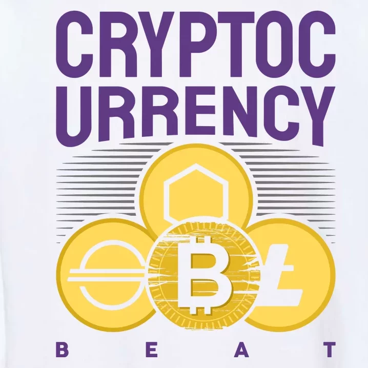 Bitcoin Cryptocurrency Beat Garment-Dyed Sweatshirt