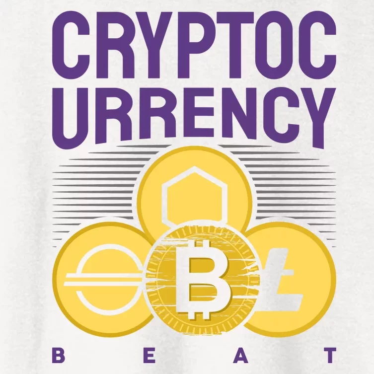 Bitcoin Cryptocurrency Beat Women's Crop Top Tee