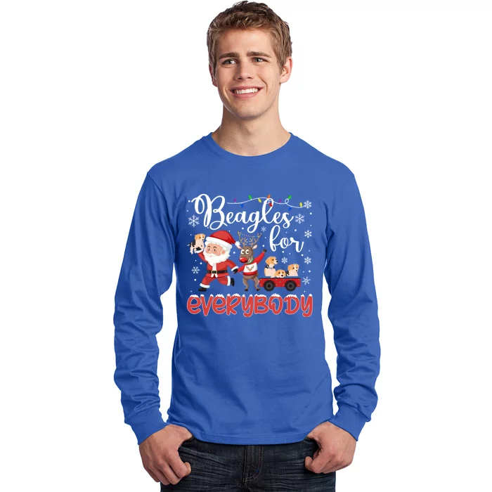 Beagle Christmas Beagles For Everybody Beagle Xmas Gift Long Sleeve Shirt