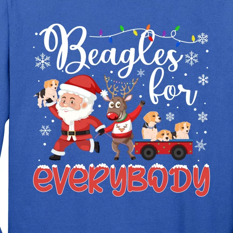 Beagle Christmas Beagles For Everybody Beagle Xmas Gift Long Sleeve Shirt