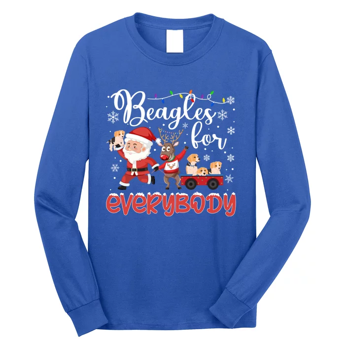 Beagle Christmas Beagles For Everybody Beagle Xmas Gift Long Sleeve Shirt