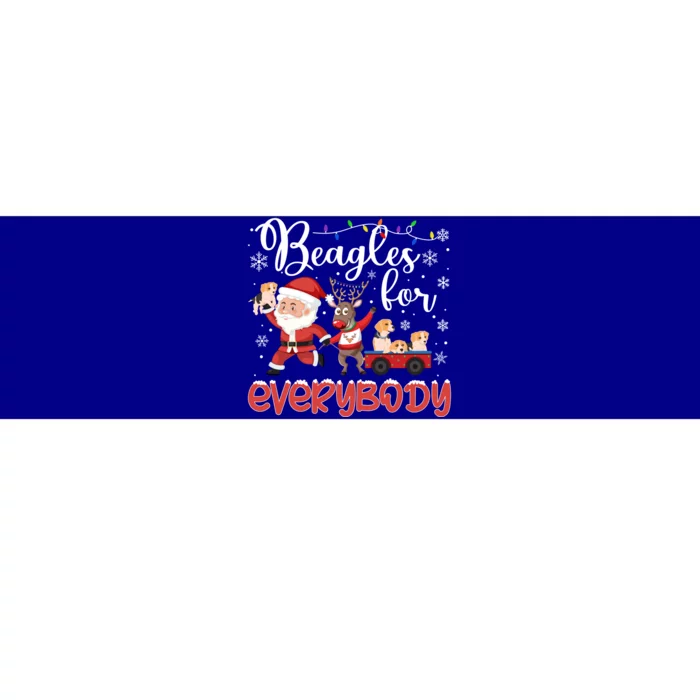 Beagle Christmas Beagles For Everybody Beagle Xmas Gift Bumper Sticker