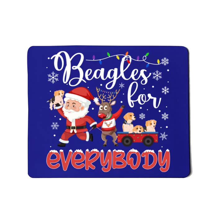 Beagle Christmas Beagles For Everybody Beagle Xmas Gift Mousepad