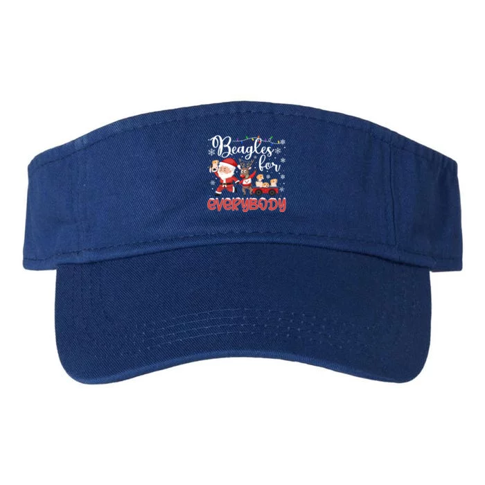 Beagle Christmas Beagles For Everybody Beagle Xmas Gift Valucap Bio-Washed Visor