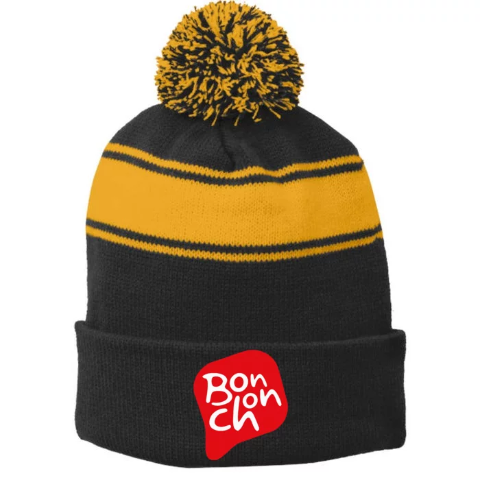 Bonchon Chicken Stripe Pom Pom Beanie