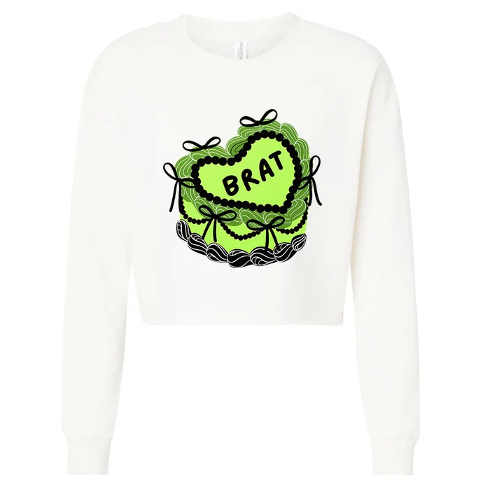 Brat Cake Cropped Pullover Crew